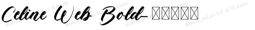 Celine Web Bold字体转换
